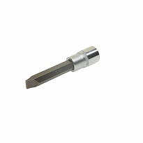 Насадка-вставка с битой шлиц SL12 ER-94307 1/2 12мм L=100мм ЭВРИКА /1/20
